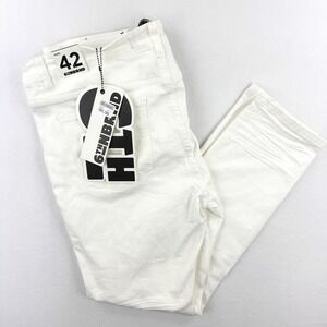 6th NBRHD Skinny Jeans Pali Size 42 Mens White - New‎ w/ Imperfection